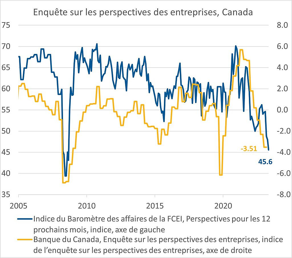 Figure 5. Enquêtes auprès des entreprises canadiennes